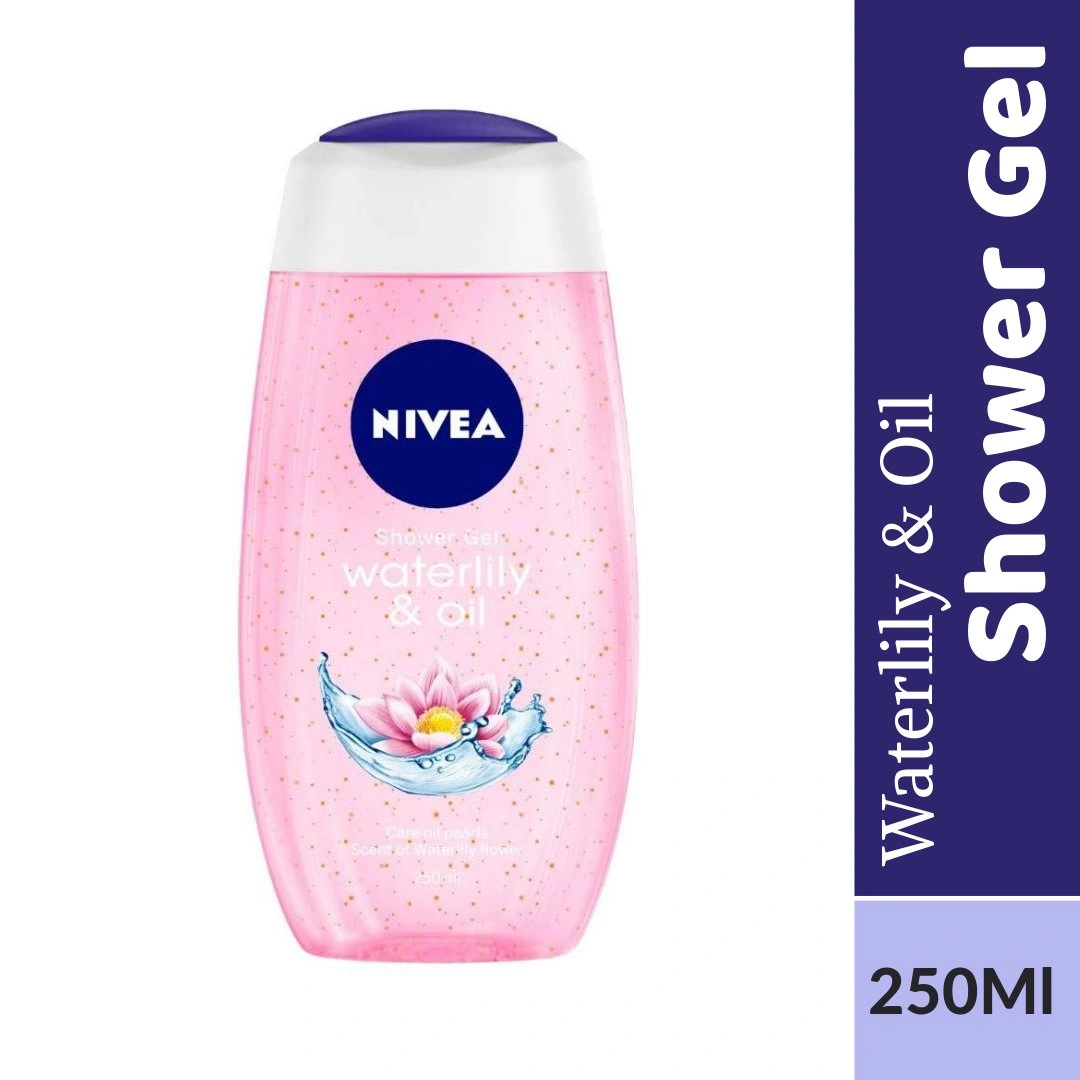 Nivea Shower Gel - Waterlily &amp; Oil Body Wash 250ml Bottle-BM1528