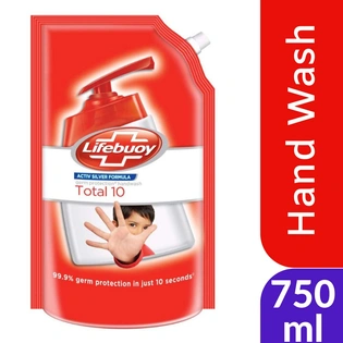 Lifebuoy Handwash - Total 10 Refill 750ml