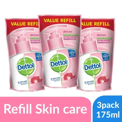 Dettol Handwash Skincare Refill 175ml (Pack of 3)