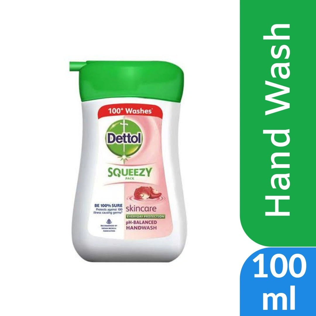 Dettol Handwash SkinCare Liquid - Squeezy 100ml-BM1544