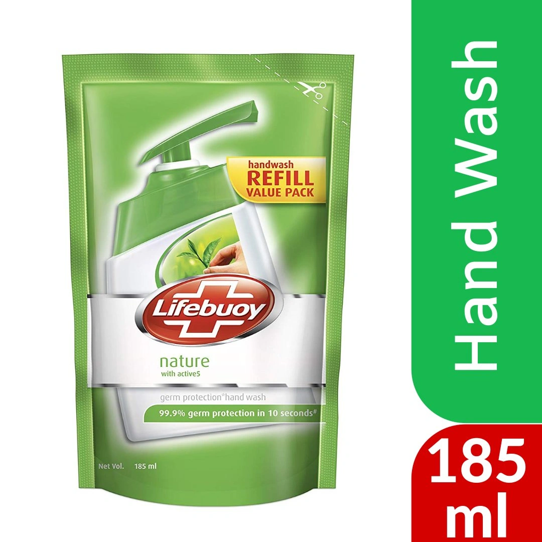 Lifebuoy Handwash - Nature Refill 185ml-BM1560