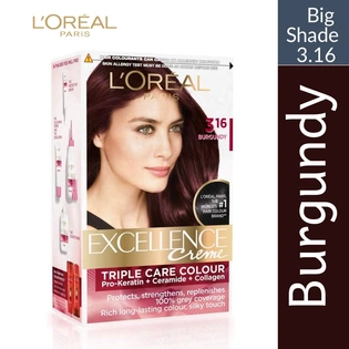 Loreal Paris Excellence Cream Hair Colour Burgundy 3.16 Big