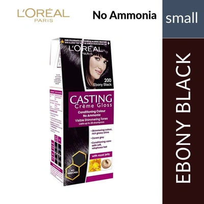 Loreal Paris Casting Cream Hair Colour Ebony Black 200 Small