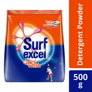 Surf Excel Quick Wash Detergent Washing Powder 500g