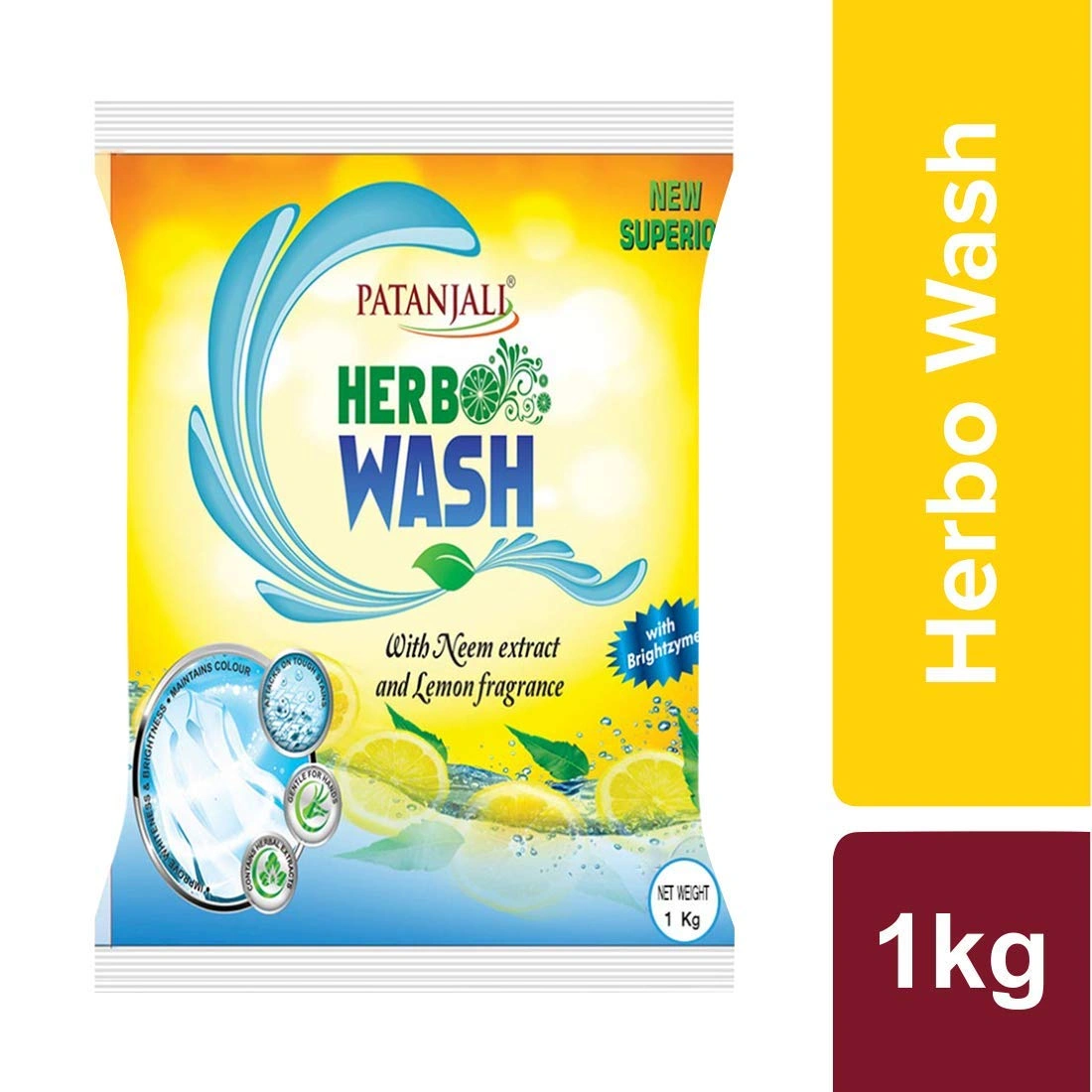 Patanjali Herbal Superior Detergent Washing Powder 1kg-BM1641