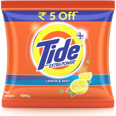 Tide Plus Lemon & Mint Detergent Powder Extra Power 500g/1kg