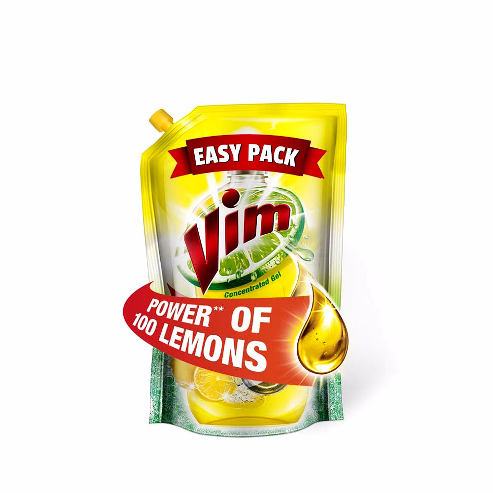 Vim Dishwash Liquid Gel 155ml Pouch image 1