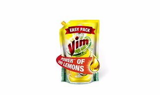 Vim Dishwash Liquid Gel 155ml Pouch