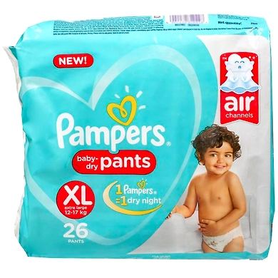Pamper Baby Dry Pants X L-AGD041