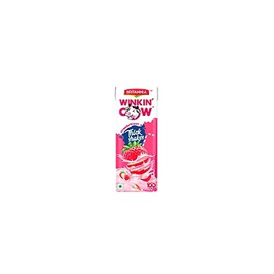 WINKIN’ COW STRAWBERRY THICK SHAKE - TETRAPAK-BRI-044-180ML
