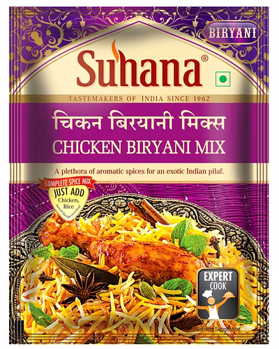 Suhana Chicken Biryani Mix 50gm-8901662037828