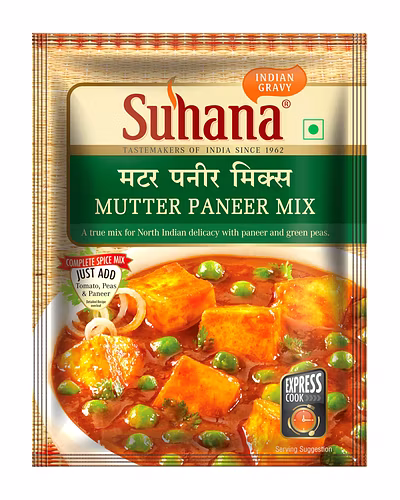 Suhana Mutter Paneer Mix 25gm-8901662037897