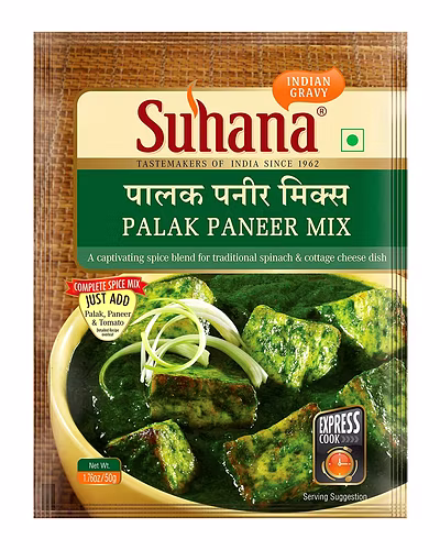 Suhana Palak Paneer Mix 50gm-8901662029199