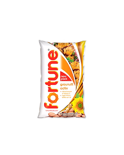 Fortune Groundnut Oil 1ltr Pouch-8906007280419