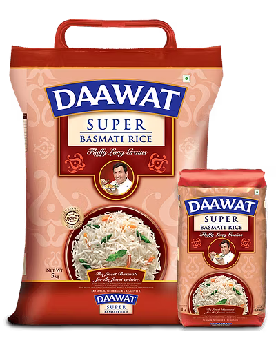 Daawat Basmati Rice Super 5kg-8901537007116