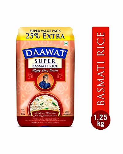Daawat Super BR 1kg+250gm-8901537025127