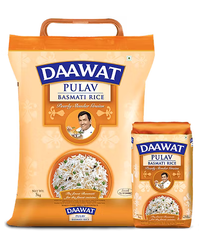Daawat Pulav Bas. Rice 1kg-8901537074231