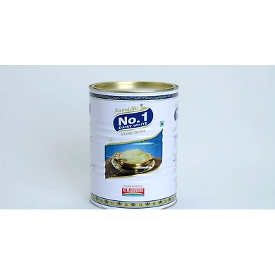 Navnidhi Dairywhite No.1 Desi Ghee 1Ltr Pouch-SKU-Ghee-DairyWhite1LtrPouch