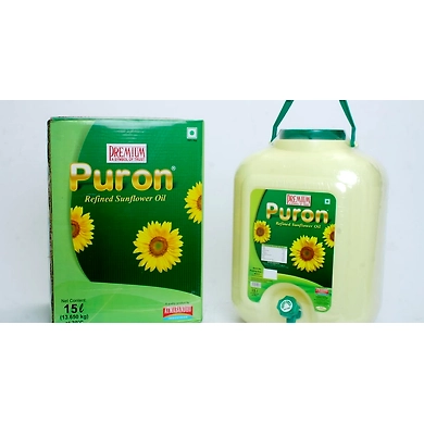 Puron Refined Sunflower Oil 15Ltr Jar-2