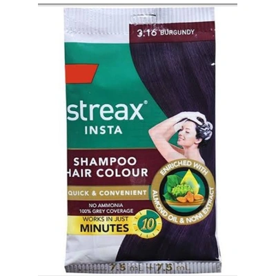 streax Shampoo Hair Colour Burgundy 3.16