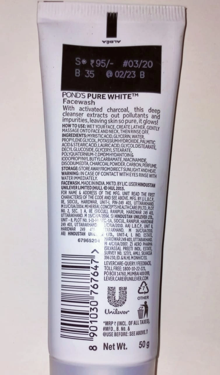 Ponds Pure Detox face Wash-SKU-PONDS-101