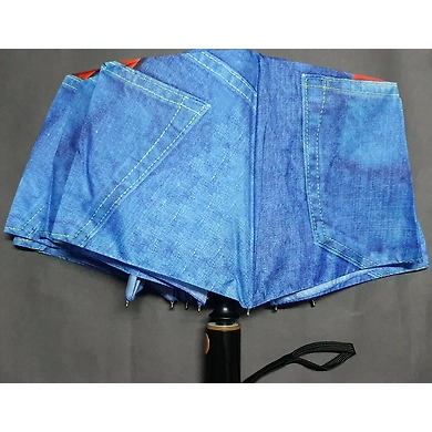 Denim 3 Fold Umbrella-1