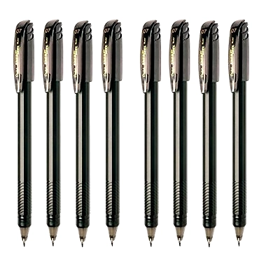 Pentel Energel Roller Ball Pen Set - Pack of 8 (Black)-ASD-G1436