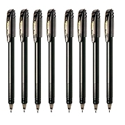 Pentel Energel Roller Ball Pen Set - Pack of 8 (Black)
