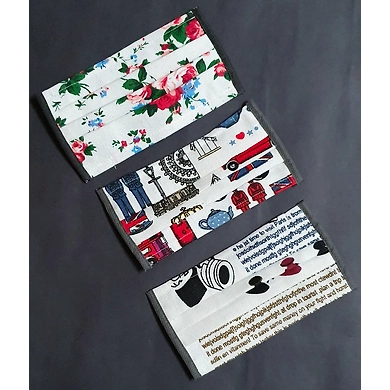 100% Cotton Masks 3 Pcs Set-ASD-G1460