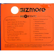 Gizmore Power Bank 10000 MAH