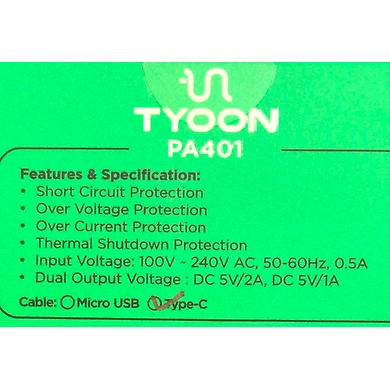 Tyoon Type C Charger-ASD-G1474