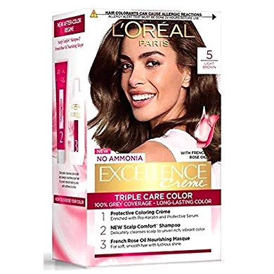 Loreal Excellence 5 Light Brown Hair Colour-ASD-G1512