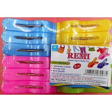Cloth Clip Remi 1 Doz-ASD-G1540