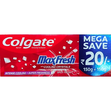 Colgate Maxfresh Toothpaste 150 gms + 150 gms-ASD-G1590