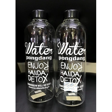 Glass Bottle 1000 ML 2 PCS Set-ASD-G1672