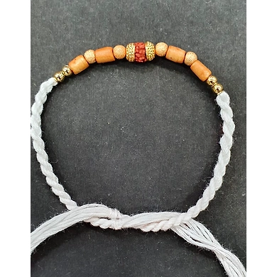 Rudraksha &amp; Beads Rakhi-ASD-G1689