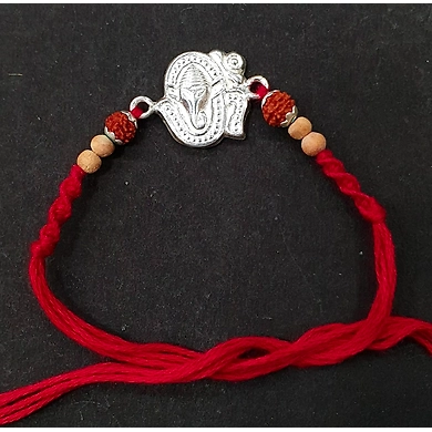 Ganesh Silver Rakhi-ASD-G1704