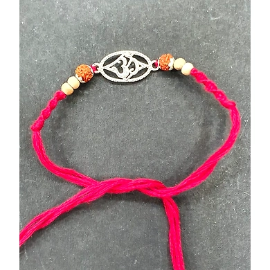 Om Silver Rakhi-ASD-G1705