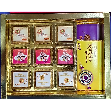 Assorted Gift Box 9 Pcs Chocolates &amp;  2 Pcs Chocolates Bar-ASD-G1738