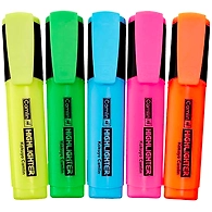 Camlin Highlighter Pack of 5 Assorted Colors
