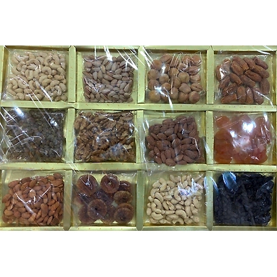 Dryfruit Box 12 Part Medium-ASD-G1847