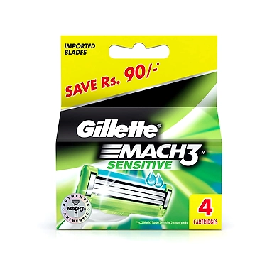 Gillette Blade Mach3 Sensitive - 4-ASD-G1897