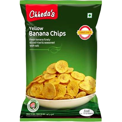 Chheda's Yellow Banana Chips 500 Gms-ASD-G1909