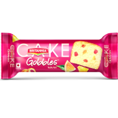 Britannia Cake Gobbles  Fruity Fun 90g-fruitynfuncakebrit