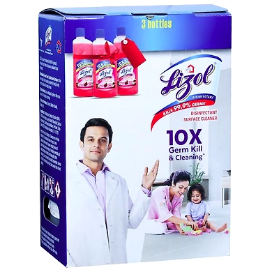 Lizol Disinfectant Surface Cleaner 3Bottles,975ml*3=2925ml-lizolsurfacecleaner