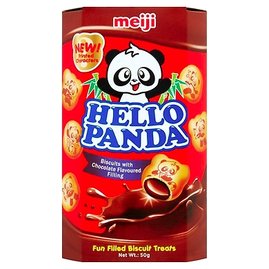 Hello Panda Cocoa Biscuits With Chocolate Flavoured Filling 50g-biscuitswithchocolate