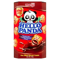 Hello Panda Cocoa Biscuits With Chocolate Flavoured Filling 50g
