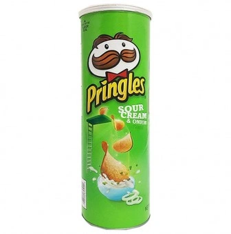 Pringles Potato Sour Cream &amp; Onion Flavour 107g-PringlesPotatoOnionFlavour