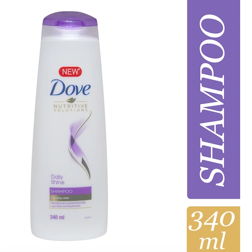 Dove Daily Shine Shampoo 340ml-Shampoodovedailyshine