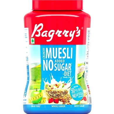 Bagrry's Crunchy Muesli Added No Sugar Diet 1kg-bagrrys